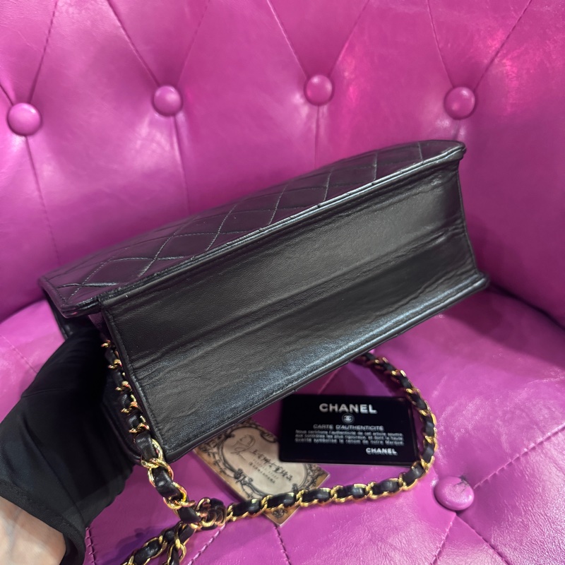 Chanel 平面羊方胖包/王吉娜古董精品-5