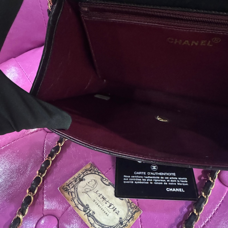 Chanel 平面羊方胖包/王吉娜古董精品-7