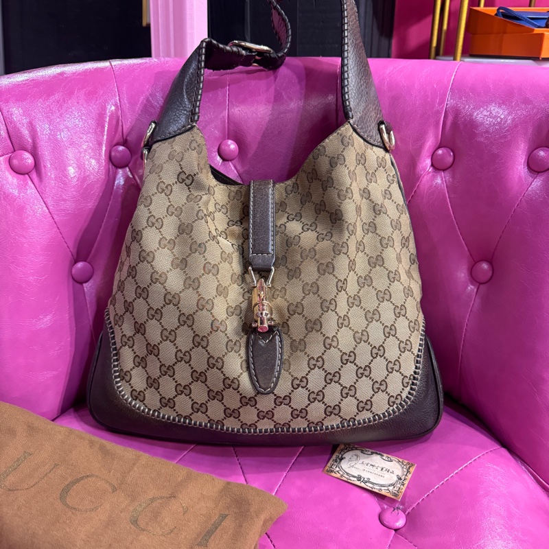 Gucci Jackie 肩背包/王吉娜古董精品-0