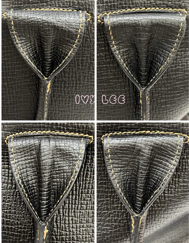 LOEWE 黑色轉扣 托特包 手提包 VINTAGE 小牛皮 正品 二手精品-22