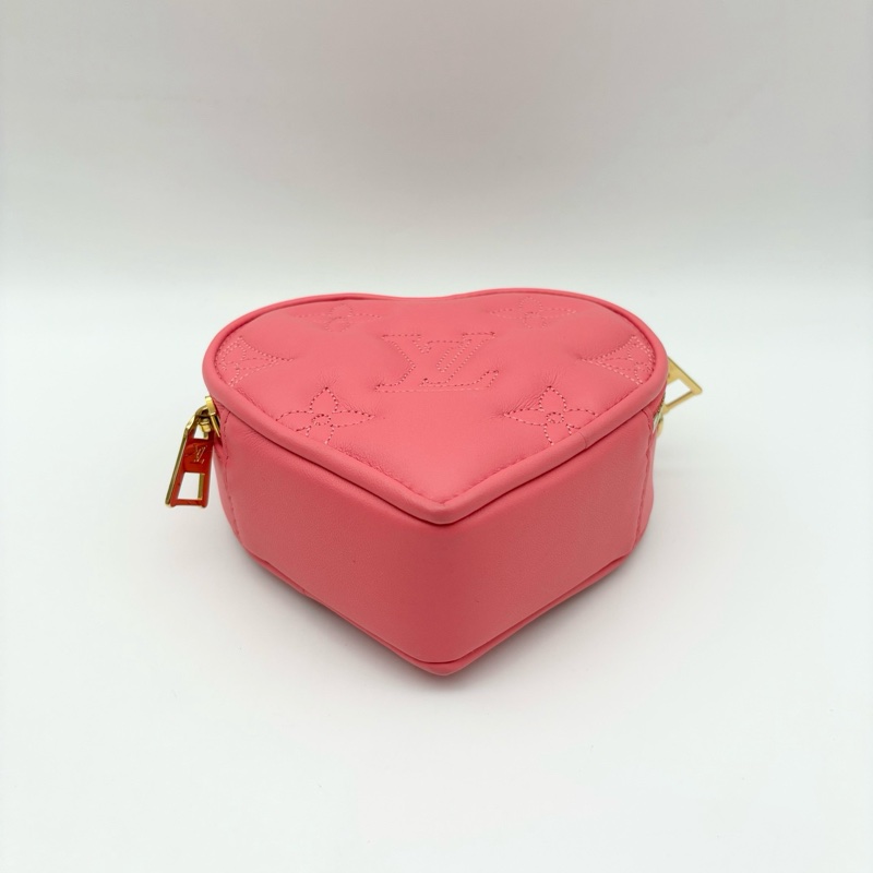 LV路易威登情人節限定芭比粉愛心包-3