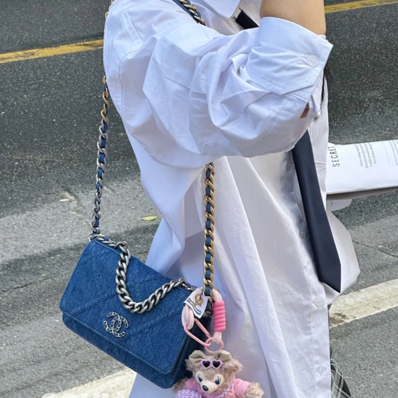 Chanel 牛仔woc 晶片款-0