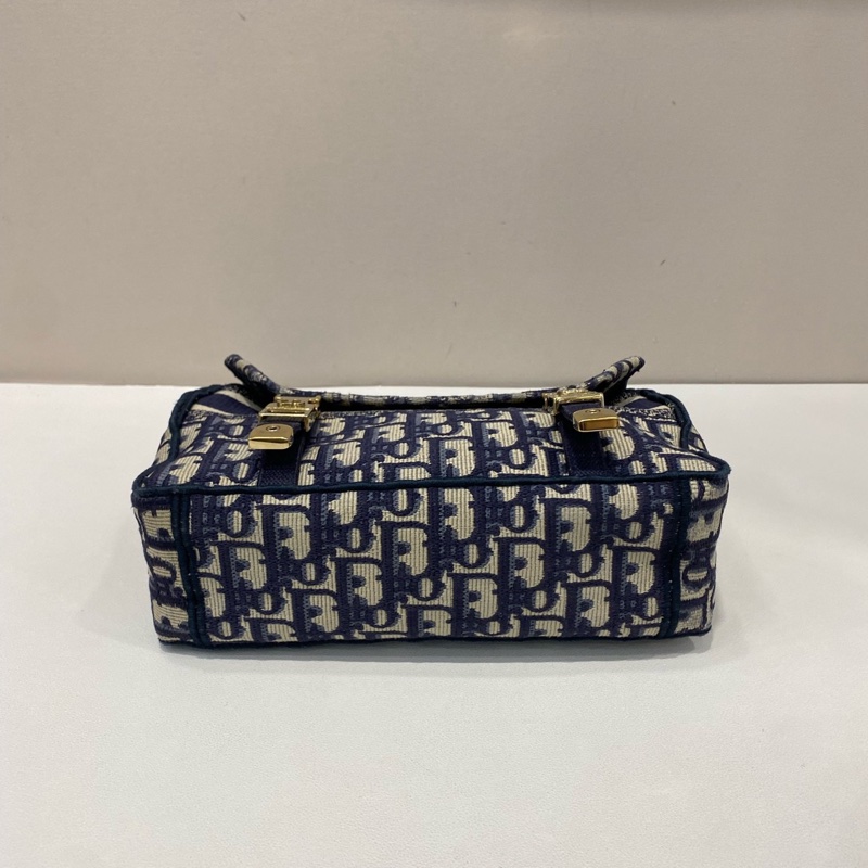 Dior迪奧 camp經典老花刺繡滿印小號郵差包男女同款 斜背包-3