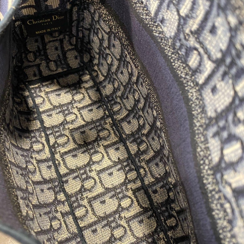 Dior迪奧 camp經典老花刺繡滿印小號郵差包男女同款 斜背包-4