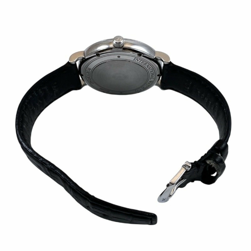 IWC 萬國錶柏濤菲諾自動腕錶 IW356523 男士不鏽鋼腕錶，搭配皮革錶帶和藍色錶盤-6