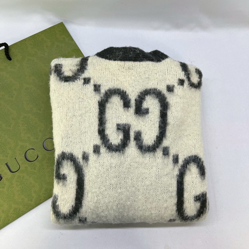 GUCCI 全新雙G雙面穿針織毛衣-2
