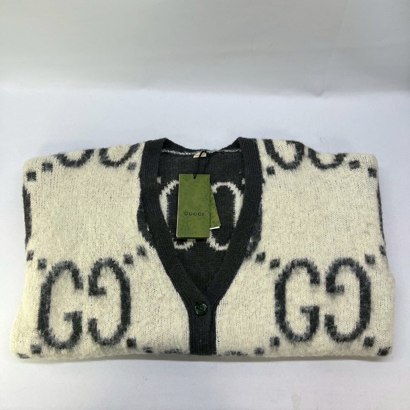 GUCCI 全新雙G雙面穿針織毛衣-3