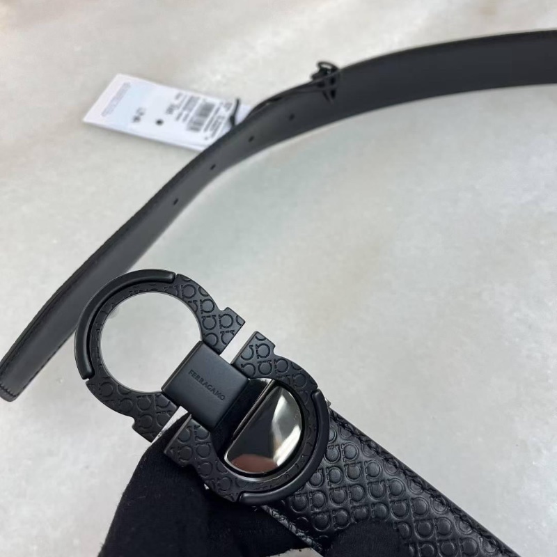 Ferragamo black belt-1