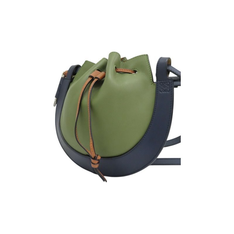 綠色 藍色 牛皮 Horseshoe 肩背包【LOEWE 羅威】-2