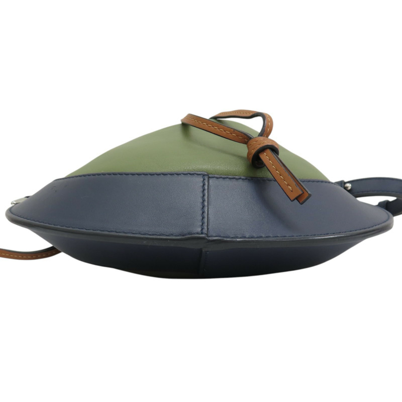 綠色 藍色 牛皮 Horseshoe 肩背包【LOEWE 羅威】-3