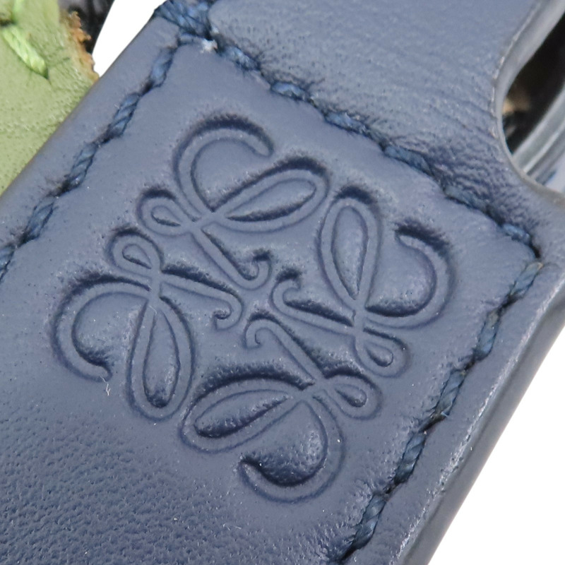 綠色 藍色 牛皮 Horseshoe 肩背包【LOEWE 羅威】-6