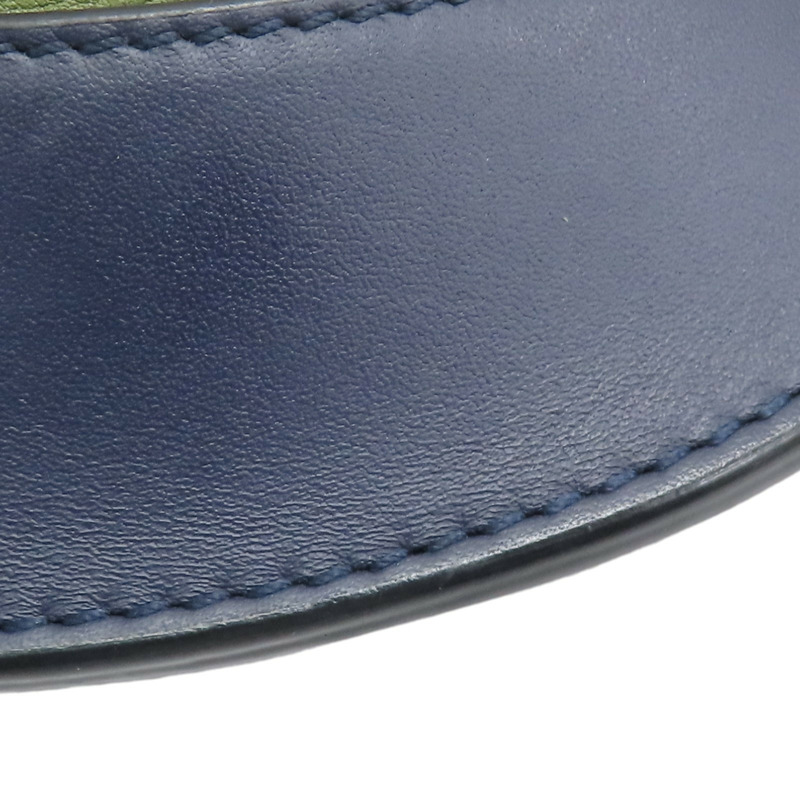 綠色 藍色 牛皮 Horseshoe 肩背包【LOEWE 羅威】-10