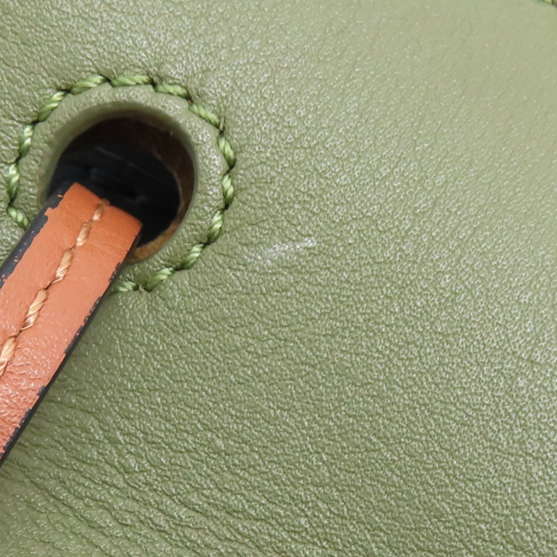 綠色 藍色 牛皮 Horseshoe 肩背包【LOEWE 羅威】-15