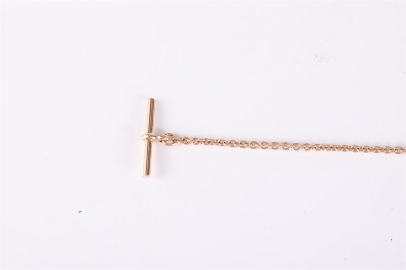 HERMES(愛馬仕)  18K玫瑰金 鑽石 玫瑰金 Vertige Coeur 愛心 手鏈 ST 18K-1