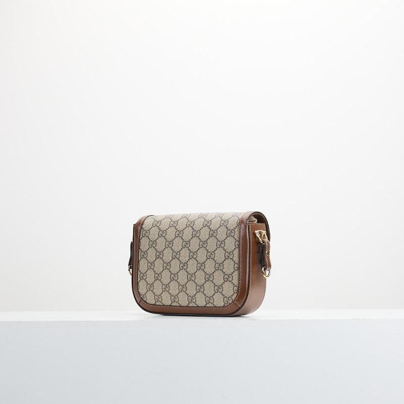 Gucci 1955 mini馬鞍包/棕老花-2