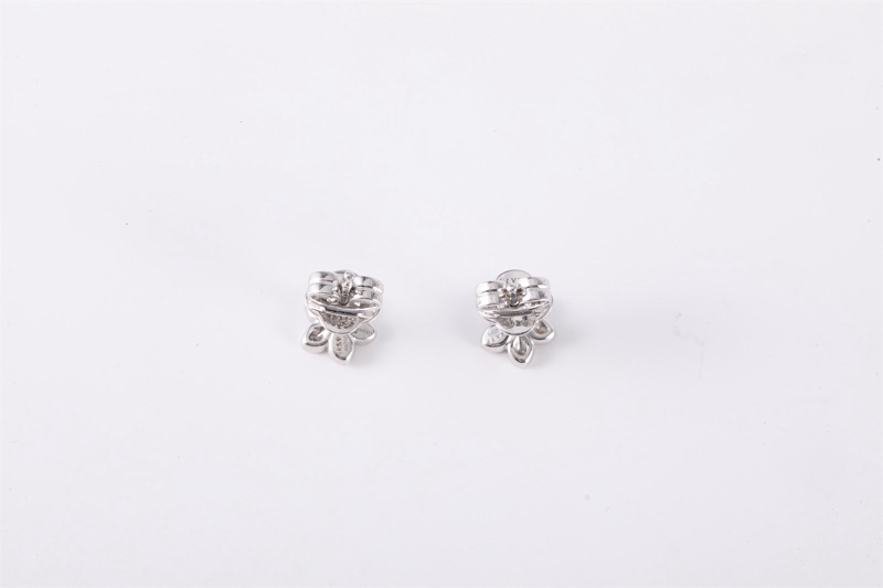 GRAFF(格拉夫)18K白金 鑽石 白金 迷你 耳釘 18K-1