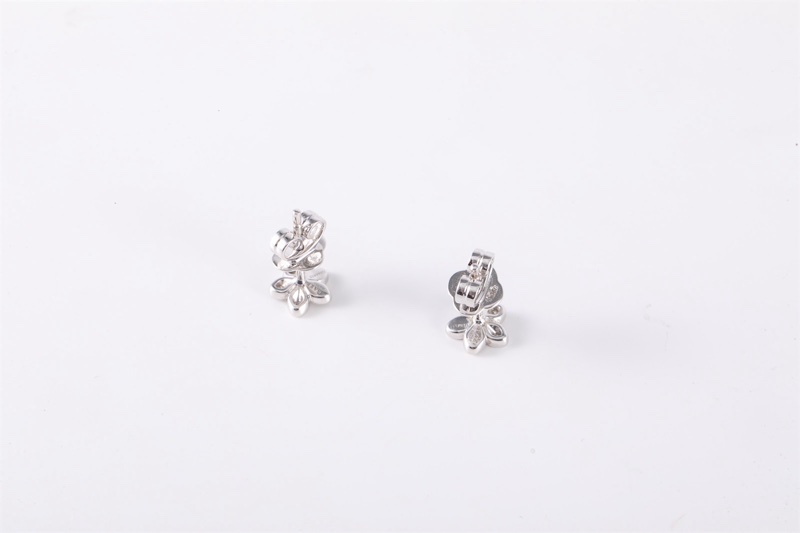 GRAFF(格拉夫)18K白金 鑽石 白金 迷你 耳釘 18K-4
