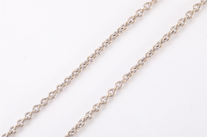 BVLGARI(寶格麗) B.ZERO1 彈簧項鏈 三環扣 18K白金 項鏈 白金-3