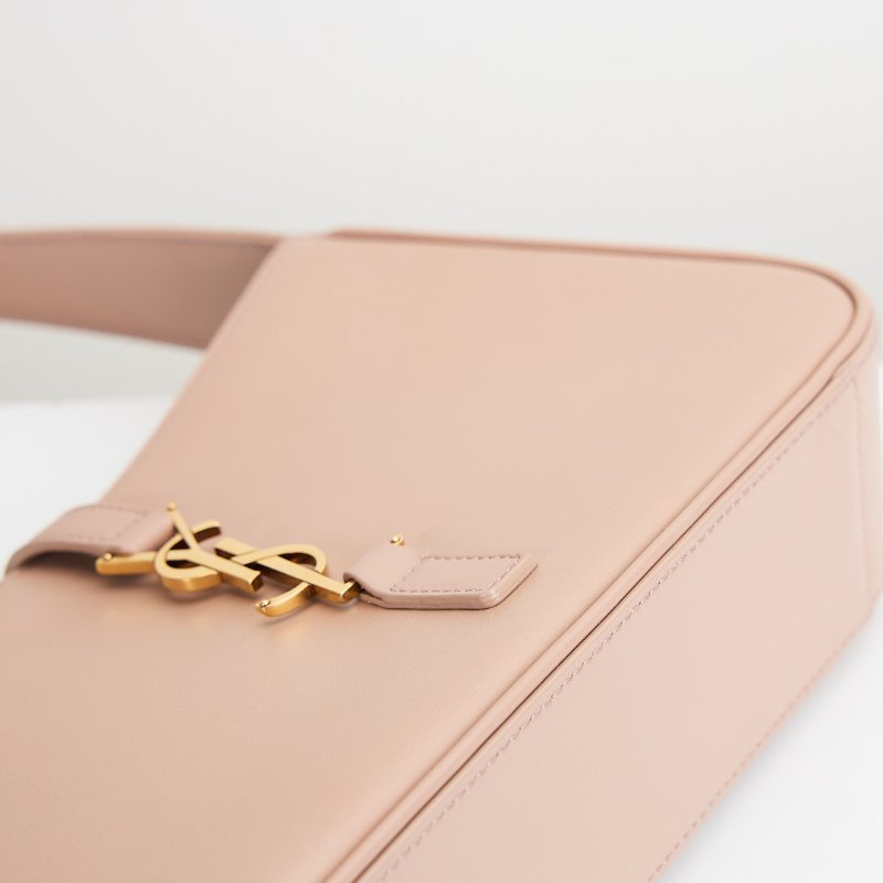 ysl le5a7 奶茶色腋下包-12