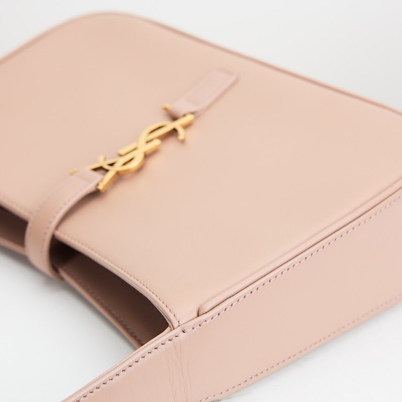 ysl le5a7 奶茶色腋下包-14