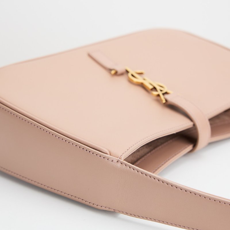 ysl le5a7 奶茶色腋下包-17