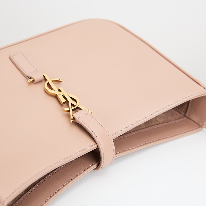 ysl le5a7 奶茶色腋下包-18