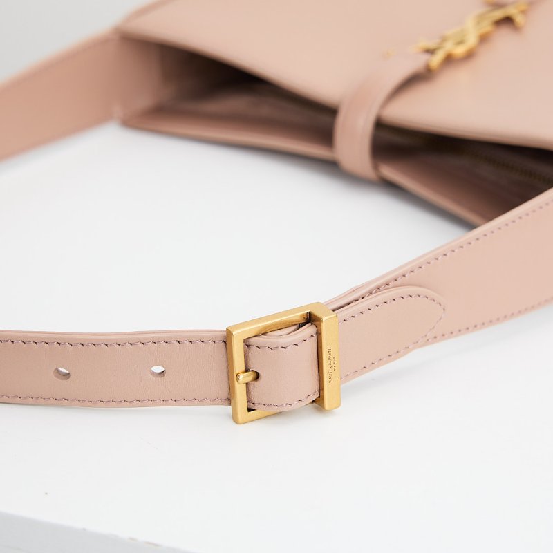 ysl le5a7 奶茶色腋下包-19