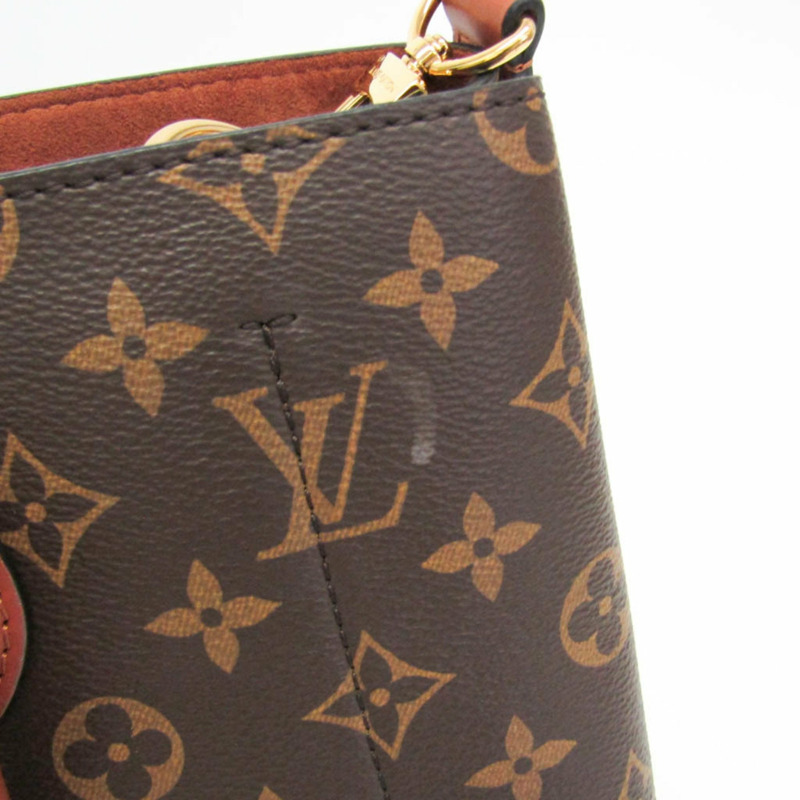 Louis Vuitton Monogram Flower Tote M43770 女士手提包、單肩包 棕色、Monogram-13