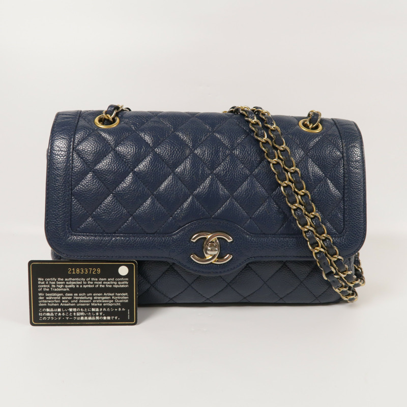 CHANEL 牛皮皮革Shoulder Bag鏈帶肩背袋-10