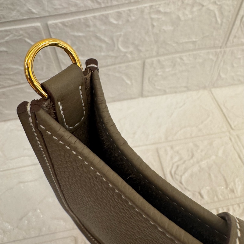 Hermes大象灰金釦mini evelyne16-14