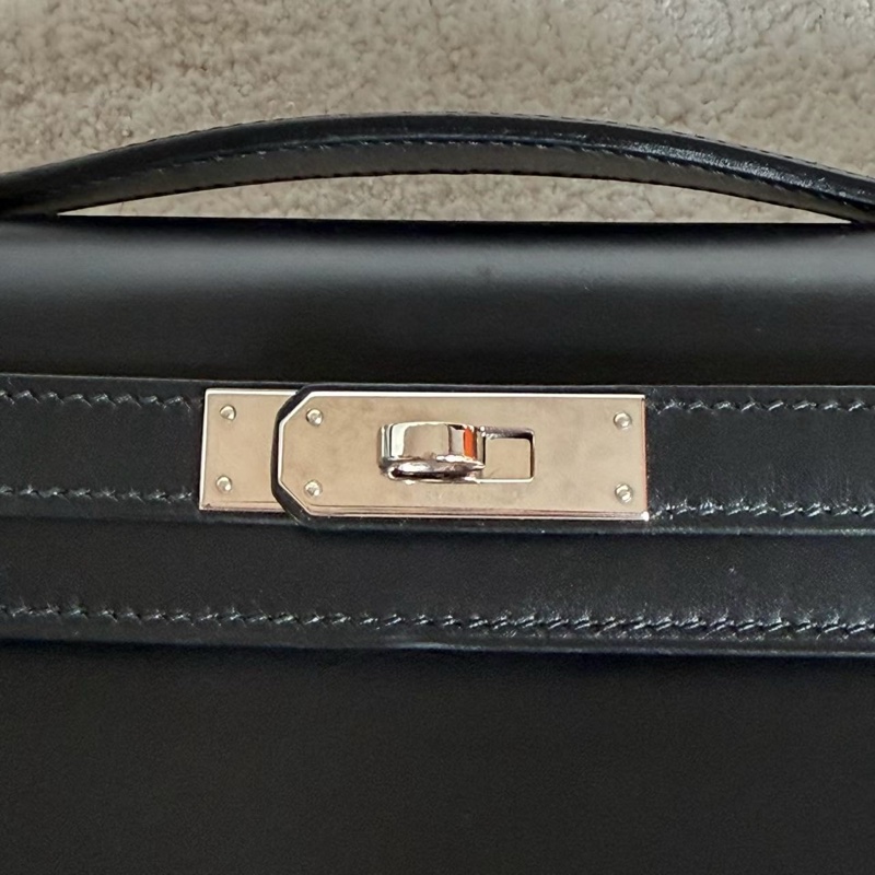 HERMES Kelly cut box皮革大容量手拿包-2