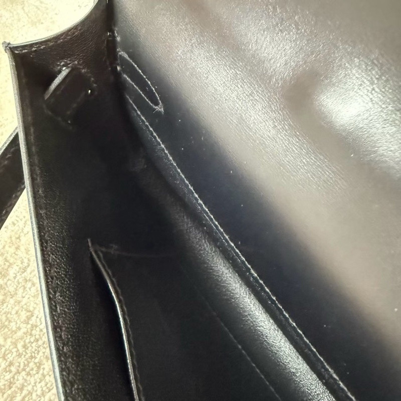 HERMES Kelly cut box皮革大容量手拿包-13