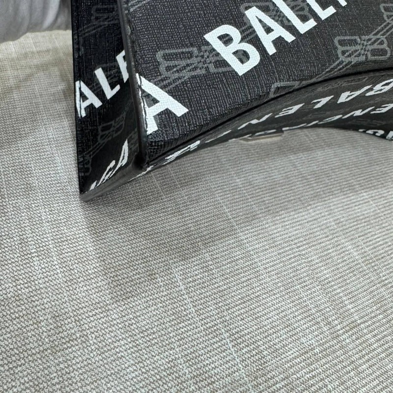 巴黎世家BALENCIAGA  hourglass 滿印徽標沙漏包 手提包 斜背包小號-20