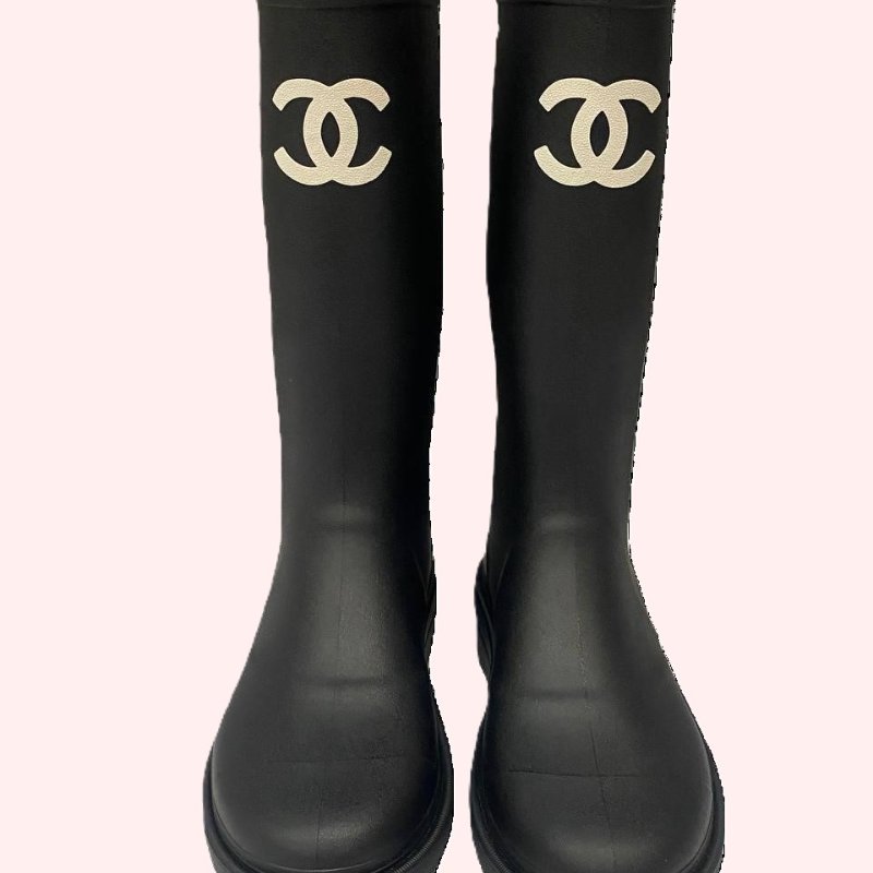 Chanel women's RainBoots 38號-0