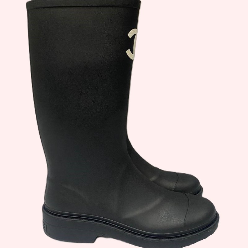 Chanel women's RainBoots 38號-2