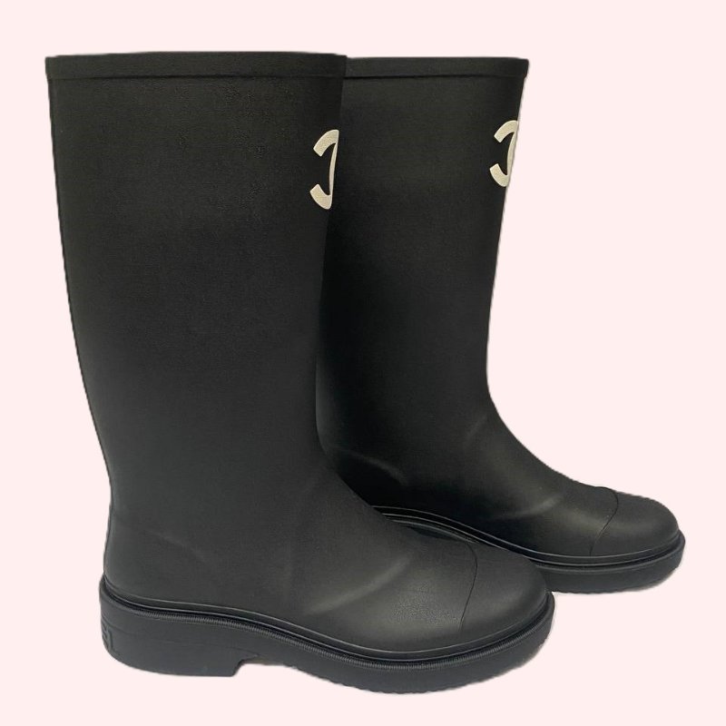 Chanel women's RainBoots 38號-3