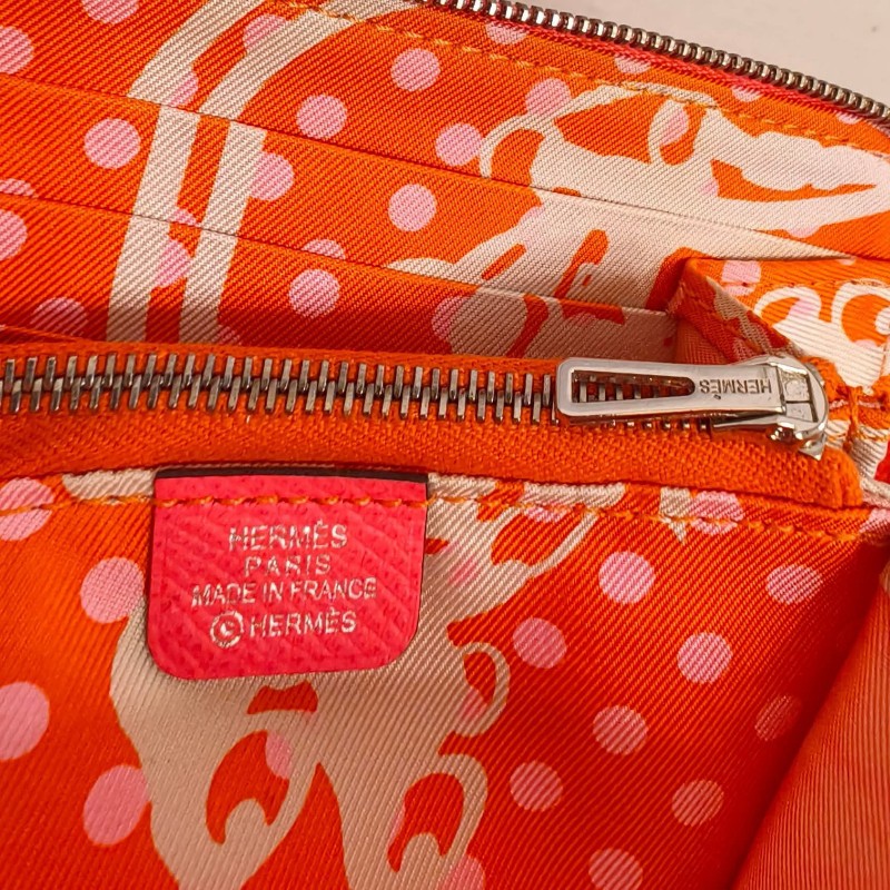 愛馬仕Silk'ln Epmon絲巾短夾-21