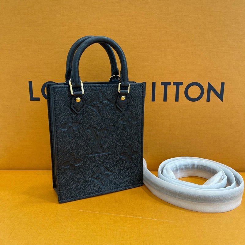 LV路易威登 黑壓紋 琴譜芯片款 尺寸約14×17×5-0