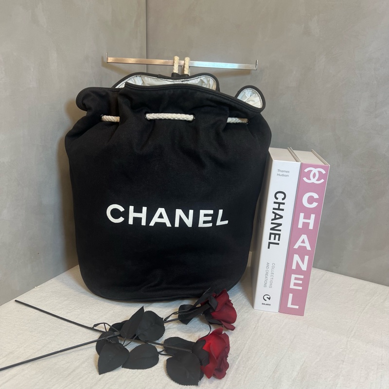 Chanel 帆布後背包-1