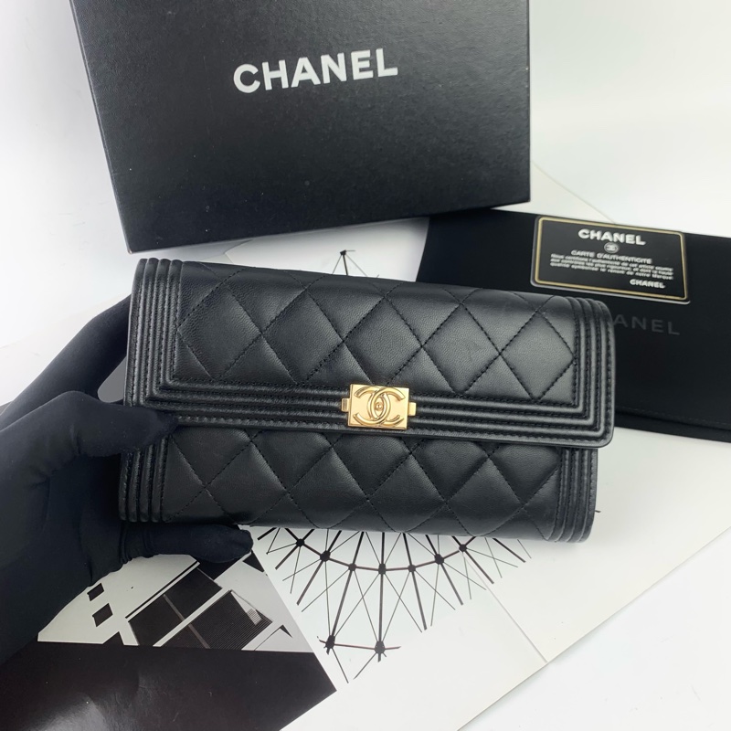 ◻️ Chanel boy 黑金長夾-0