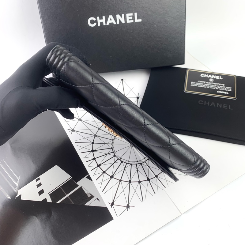 ◻️ Chanel boy 黑金長夾-3