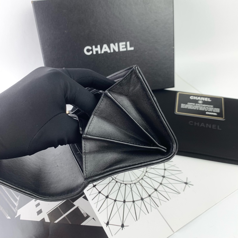 ◻️ Chanel boy 黑金長夾-11
