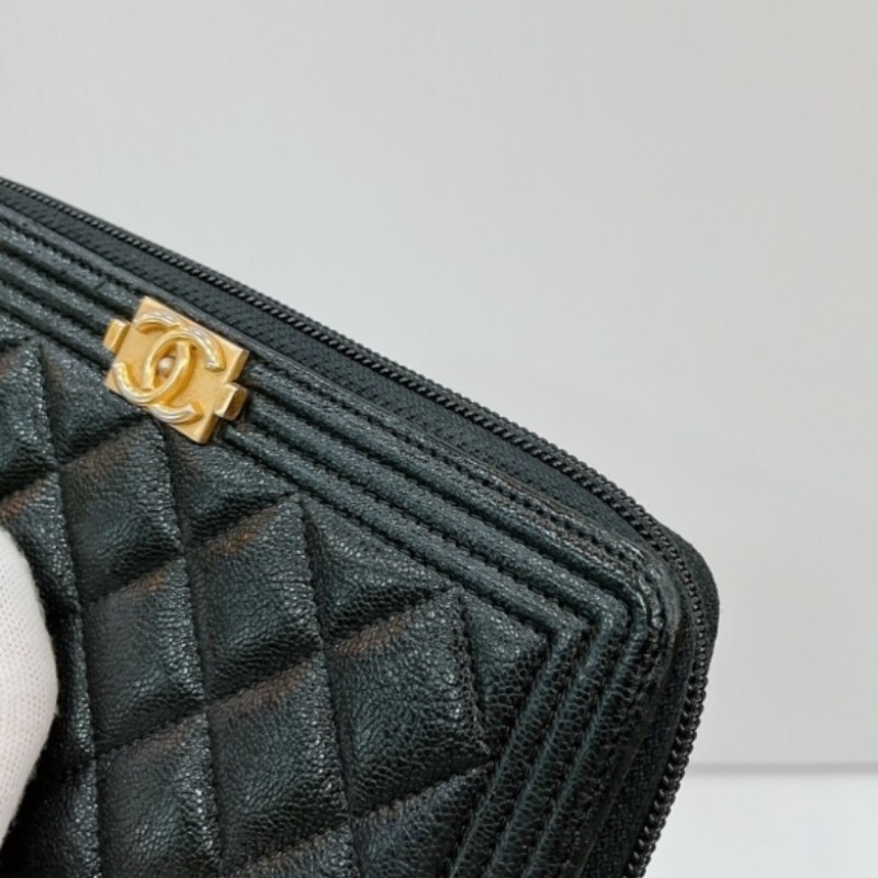 香奈兒菱格紋拉鍊2way長夾-20