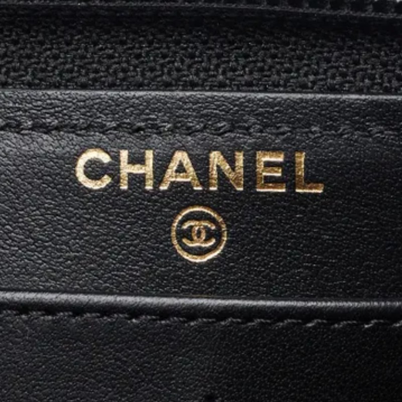 香奈兒菱格紋拉鍊2way長夾-33