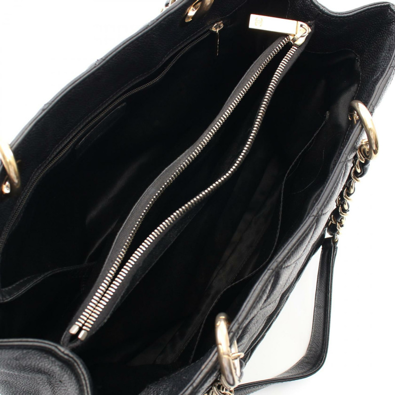 CHANEL Matelasse Grand Shopping GST 手提包 A50995 小牛皮 BK 二手 GHWCOCO-2