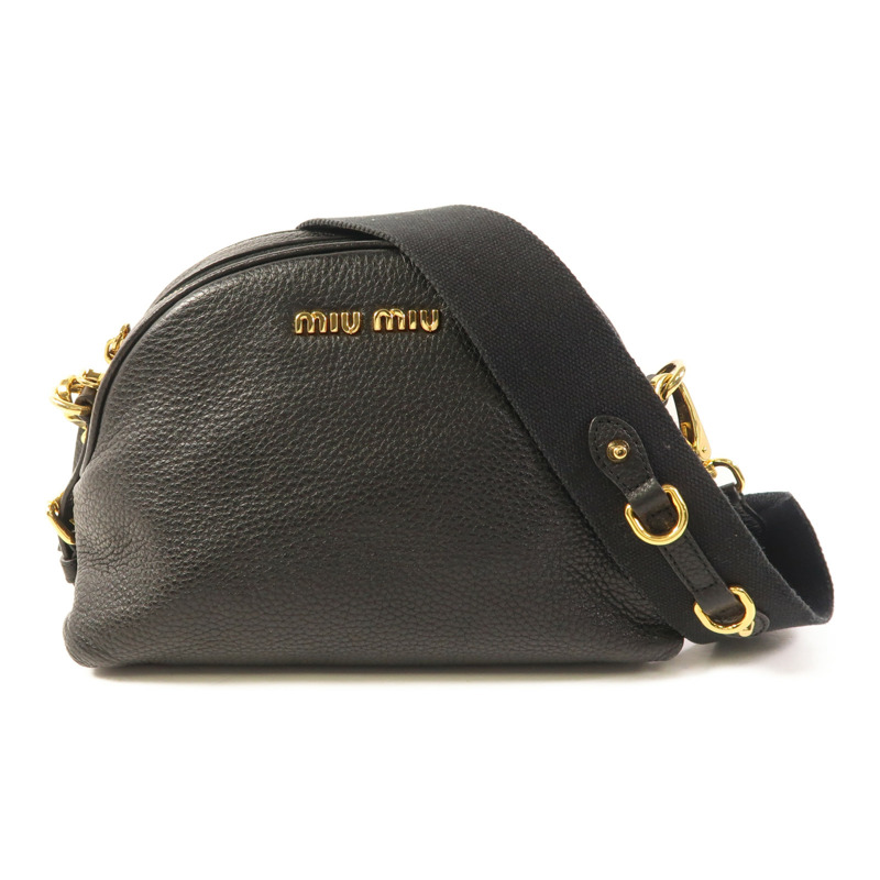 Miu Miu 牛皮皮革Shoulder Bag金扣肩背袋-0