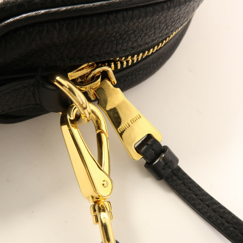 Miu Miu 牛皮皮革Shoulder Bag金扣肩背袋-8