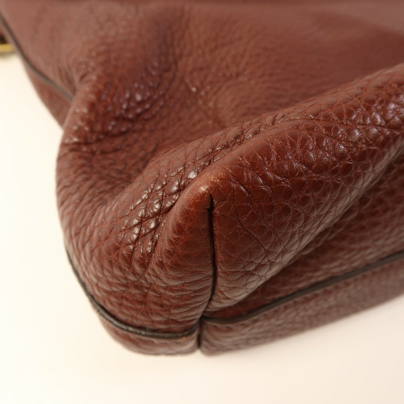 PRADA 牛皮皮革2 Way Shoulder Bag金扣手挽肩背兩用袋-15