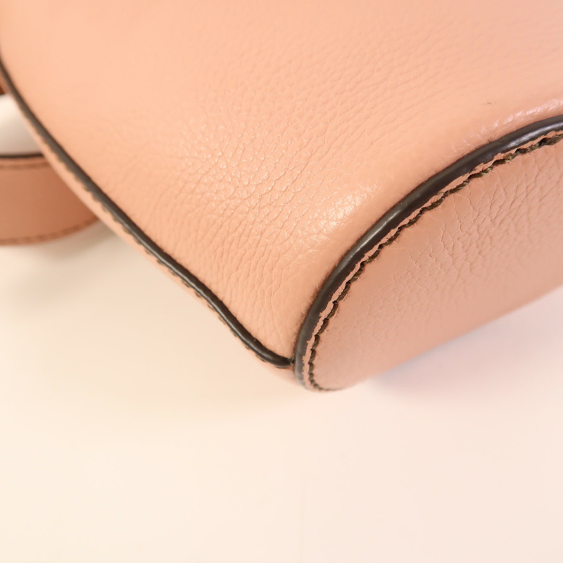 Chloe 牛皮皮革2 Way Shoulder金扣手挽肩背兩用袋-16