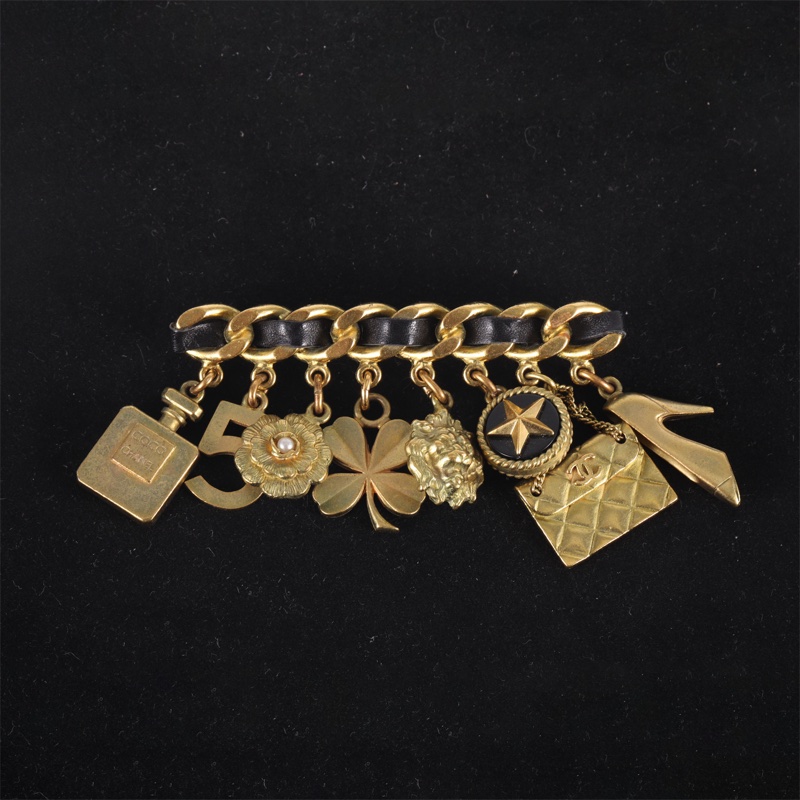 CHANEL(香奈兒)  合金 中古 多元素 胸針-0